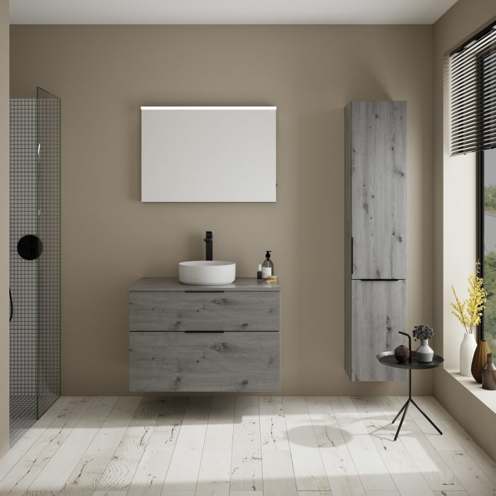 burgbad Eqio Waschtischunterschrank mit Konsolenplatte 90 cm, mit Griff G0200