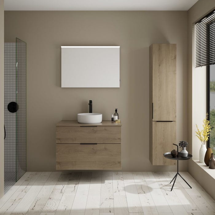 burgbad Eqio Waschtischunterschrank mit Konsolenplatte 90 cm, mit Griff G0200