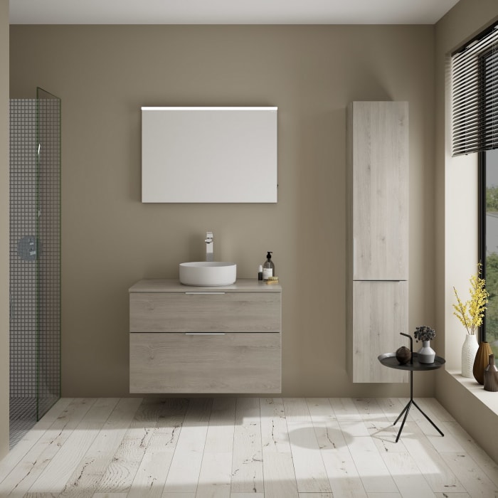 burgbad Eqio Waschtischunterschrank mit Konsolenplatte 90 cm, mit Griff G0146