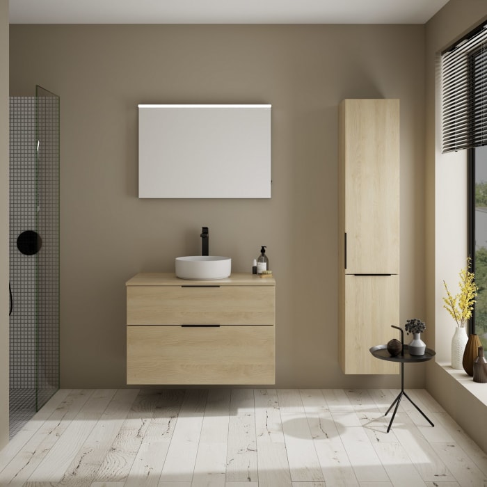 burgbad Eqio Waschtischunterschrank mit Konsolenplatte 90 cm, mit Griff G0200