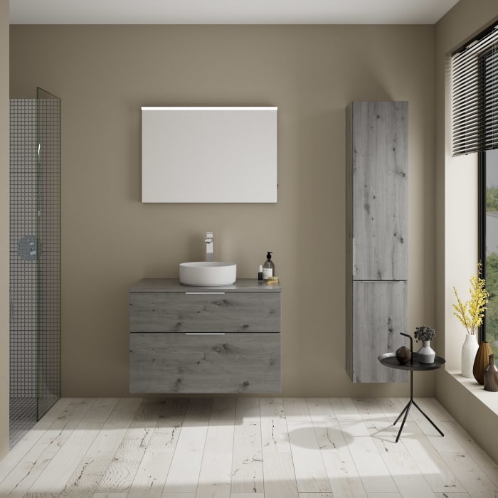 burgbad Eqio Waschtischunterschrank mit Konsolenplatte 90 cm, mit Griff G0146