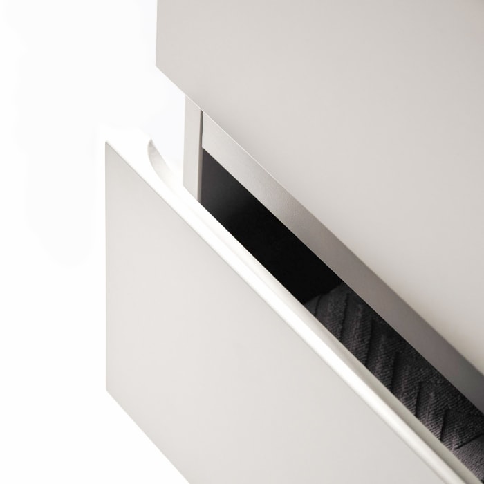 burgbad Cube Ersatz-Korpus zu Waschtischunterschrank 120 x 52,5 x 46 cm, Version Links