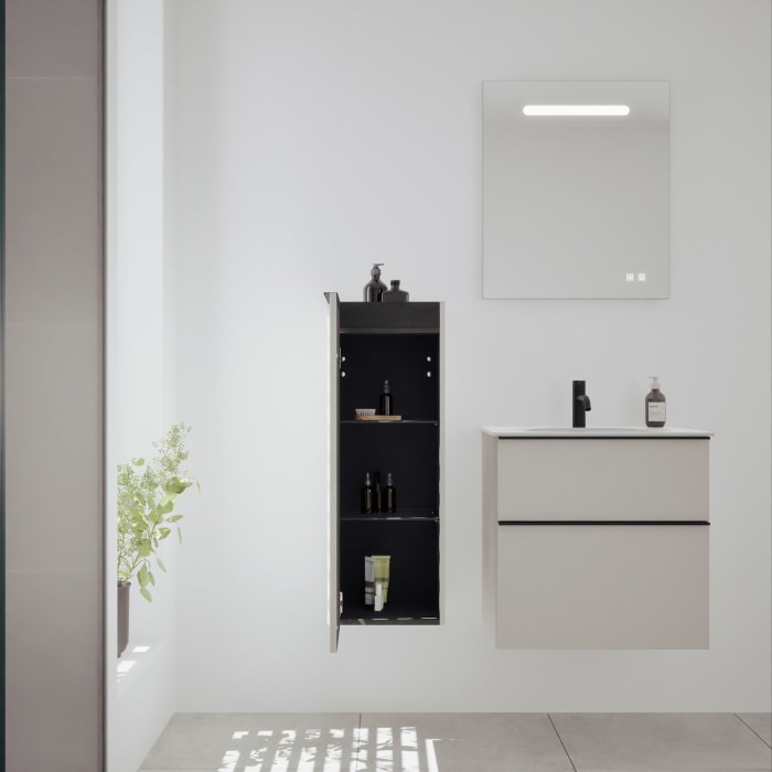 burgbad Fiumo 2.0 Halbhoher Schrank 35 x 32 x 96 cm mit Griff G0200