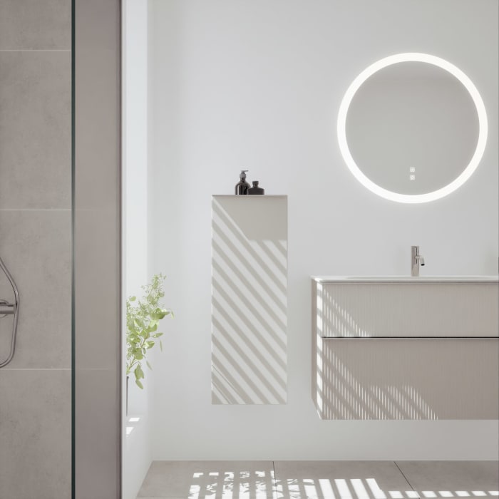 burgbad Fiumo 2.0 Halbhoher Schrank 35 x 32 x 96 cm mit Griff G0146