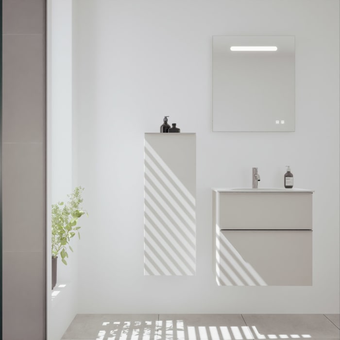 burgbad Fiumo 2.0 Halbhoher Schrank 35 x 32 x 96 cm mit Griff G0146