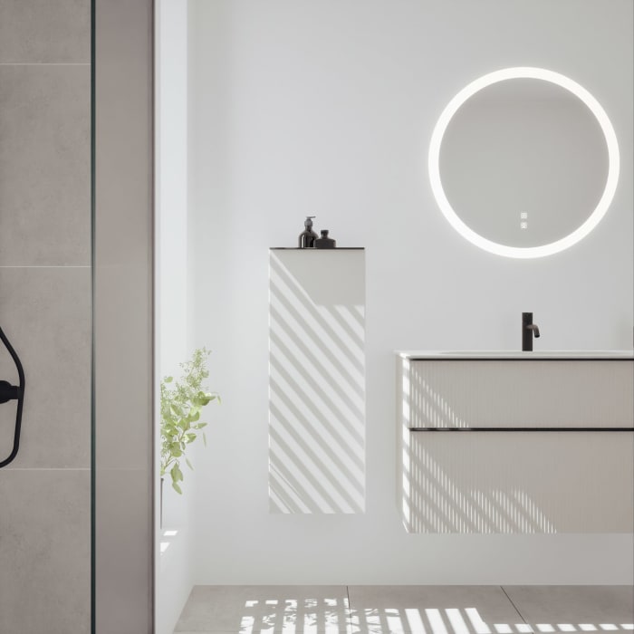 burgbad Fiumo 2.0 Halbhoher Schrank 35 x 32 x 96 cm mit Griff G0200