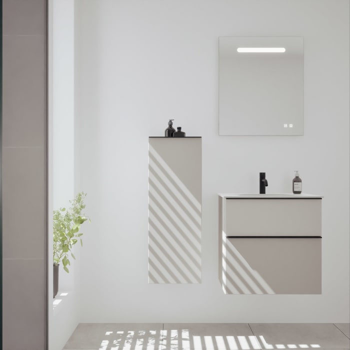 burgbad Fiumo 2.0 Halbhoher Schrank 35 x 32 x 96 cm mit Griff G0200