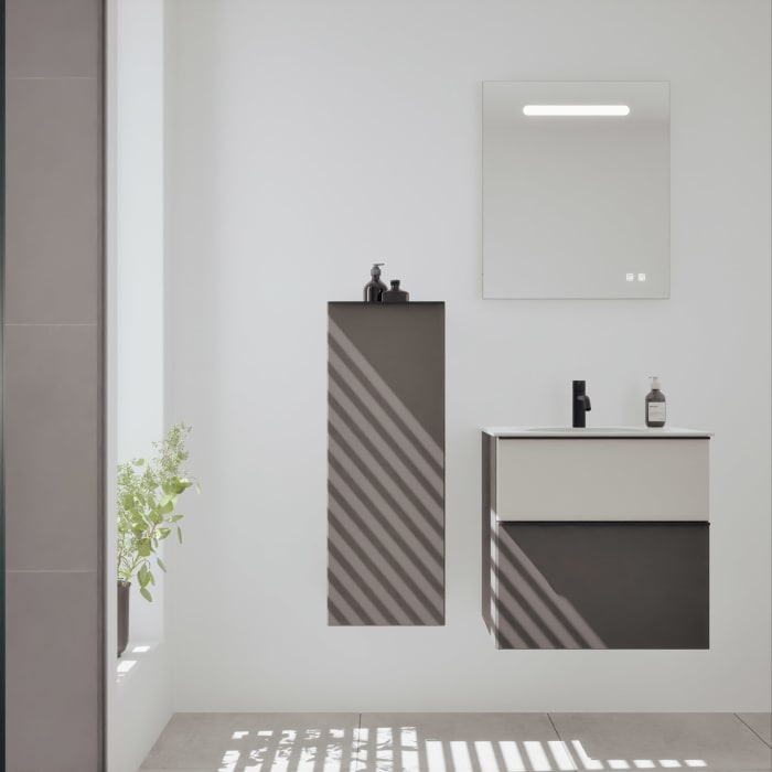 burgbad Fiumo 2.0 Halbhoher Schrank 35 x 32 x 96 cm mit Griff G0200