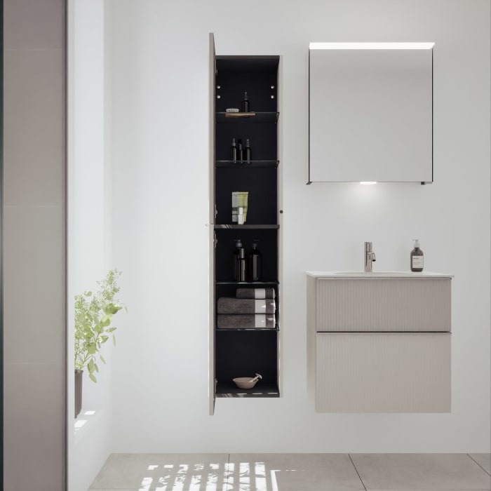 burgbad Fiumo 2.0 Hochschrank 35 x 32 x 160 cm mit Griff G0146