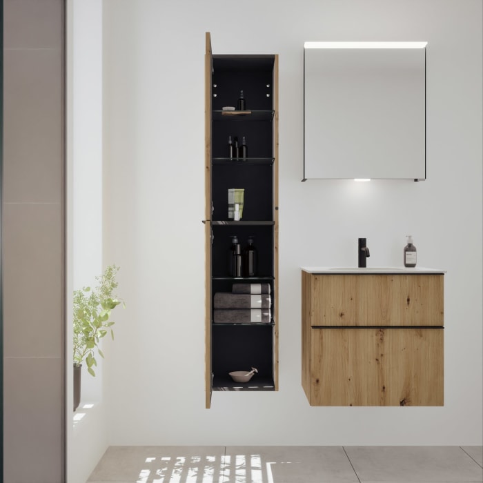 burgbad Fiumo 2.0 Hochschrank 35 x 32 x 160 cm mit Griff G0200