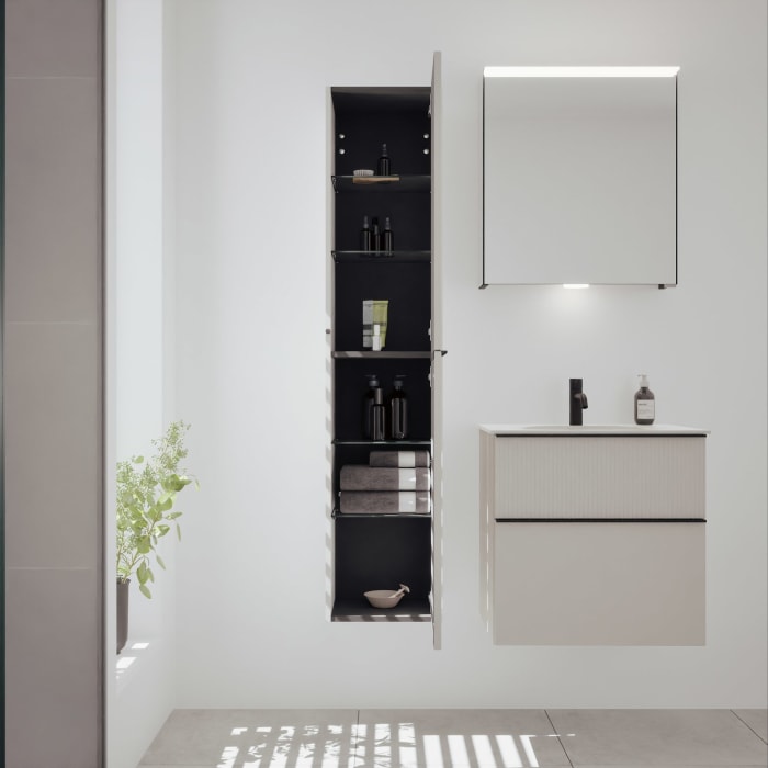 burgbad Fiumo 2.0 Hochschrank 35 x 32 x 160 cm mit Griff G0200