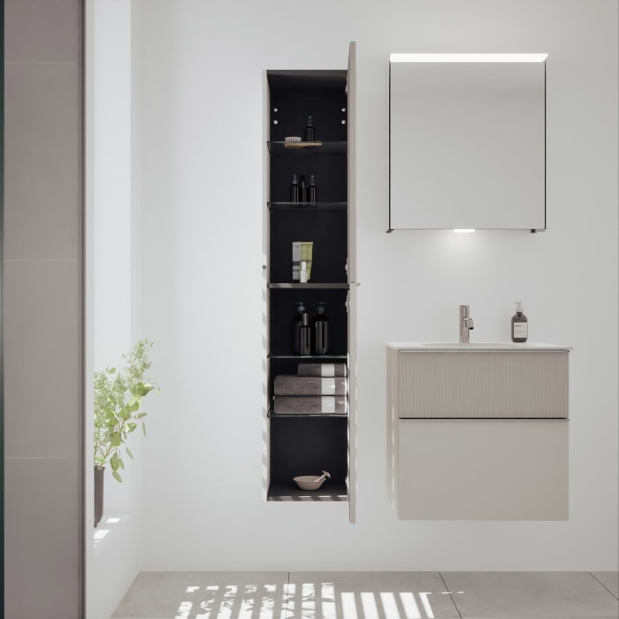 burgbad Fiumo 2.0 Hochschrank 35 x 32 x 160 cm mit Griff G0146