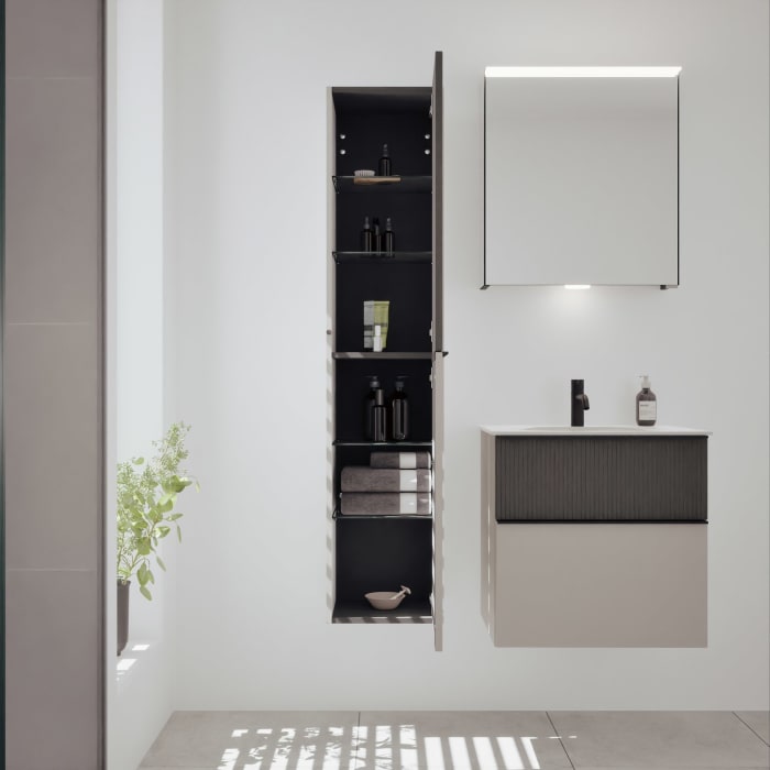 burgbad Fiumo 2.0 Hochschrank 35 x 32 x 160 cm mit Griff G0200