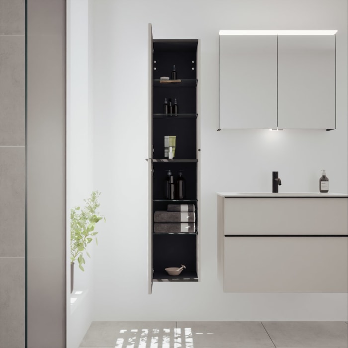 burgbad Fiumo 2.0 Hochschrank 35 x 32 x 160 cm mit Griff G0200