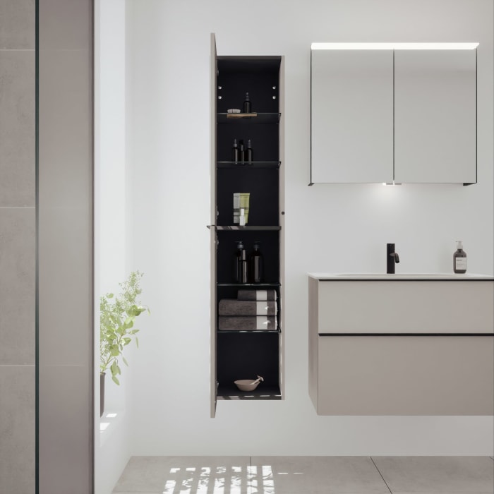 burgbad Fiumo 2.0 Hochschrank 35 x 32 x 160 cm mit Griff G0200