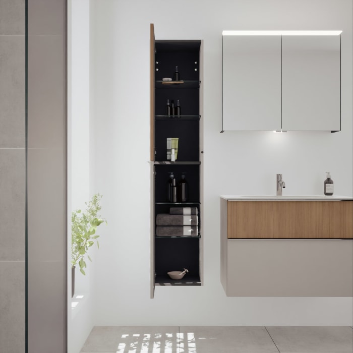 burgbad Fiumo 2.0 Hochschrank 35 x 32 x 160 cm mit Griff G0146