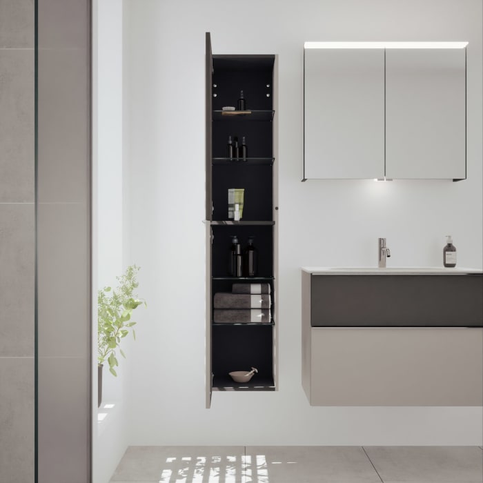 burgbad Fiumo 2.0 Hochschrank 35 x 32 x 160 cm mit Griff G0146