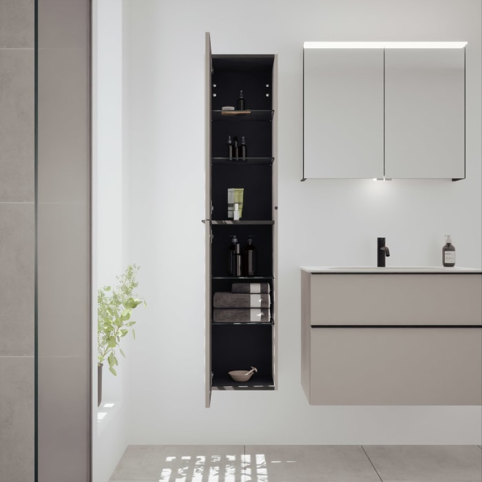 burgbad Fiumo 2.0 Hochschrank 35 x 32 x 160 cm mit Griff G0200