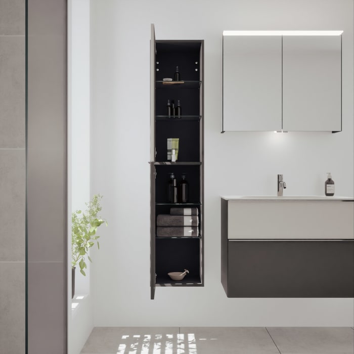 burgbad Fiumo 2.0 Hochschrank 35 x 32 x 160 cm mit Griff G0146