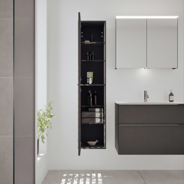 burgbad Fiumo 2.0 Hochschrank 35 x 32 x 160 cm mit Griff G0146