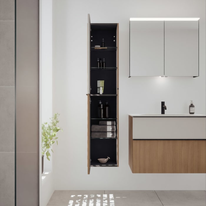 burgbad Fiumo 2.0 Hochschrank 35 x 32 x 160 cm mit Griff G0200