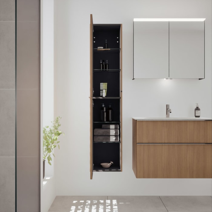 burgbad Fiumo 2.0 Hochschrank 35 x 32 x 160 cm mit Griff G0146