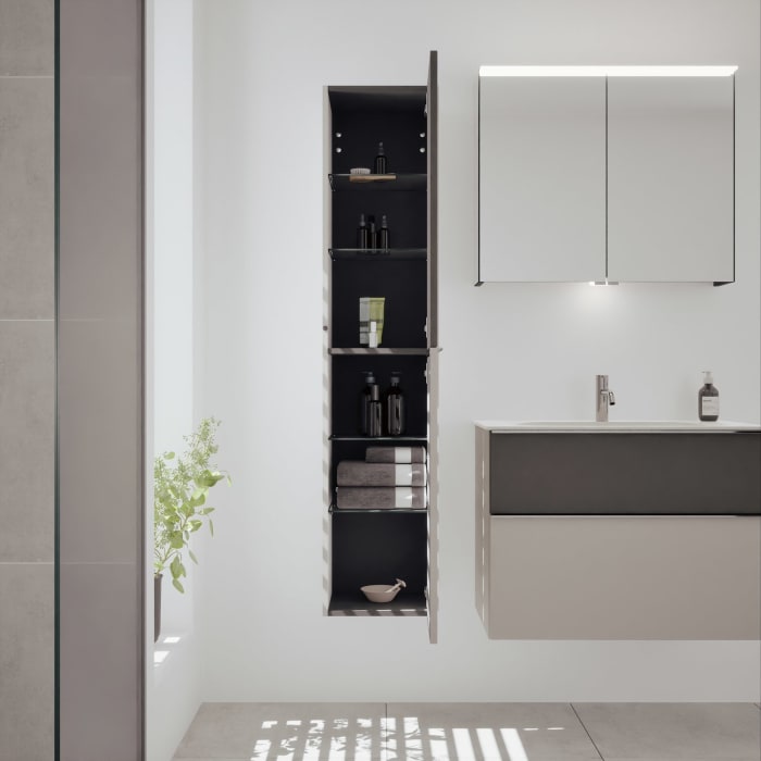 burgbad Fiumo 2.0 Hochschrank 35 x 32 x 160 cm mit Griff G0146