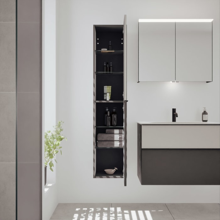 burgbad Fiumo 2.0 Hochschrank 35 x 32 x 160 cm mit Griff G0200