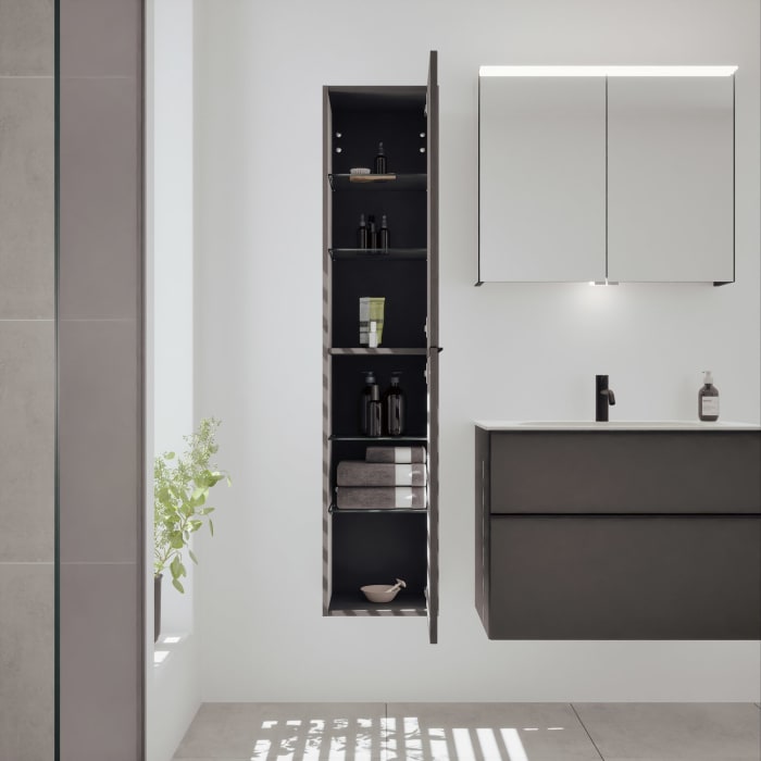 burgbad Fiumo 2.0 Hochschrank 35 x 32 x 160 cm mit Griff G0200