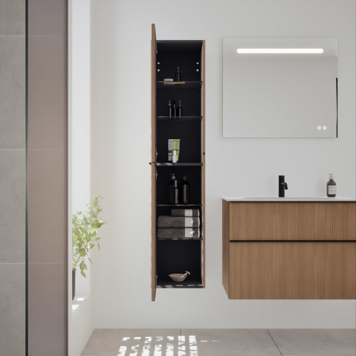 burgbad Fiumo 2.0 Hochschrank 35 x 32 x 160 cm mit Griff G0200