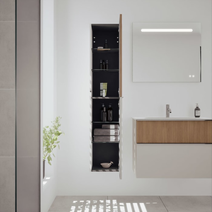 burgbad Fiumo 2.0 Hochschrank 35 x 32 x 160 cm mit Griff G0146