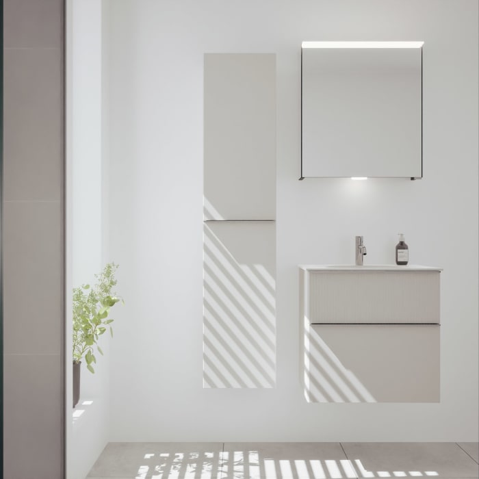 burgbad Fiumo 2.0 Hochschrank 35 x 32 x 160 cm mit Griff G0146