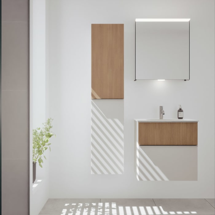 burgbad Fiumo 2.0 Hochschrank 35 x 32 x 160 cm mit Griff G0146