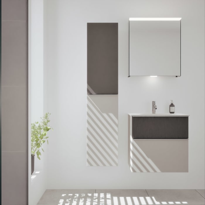 burgbad Fiumo 2.0 Hochschrank 35 x 32 x 160 cm mit Griff G0146