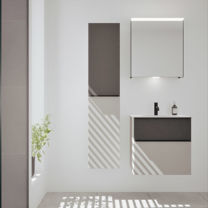 burgbad Fiumo 2.0 Hochschrank 35 x 32 x 160 cm mit Griff G0200