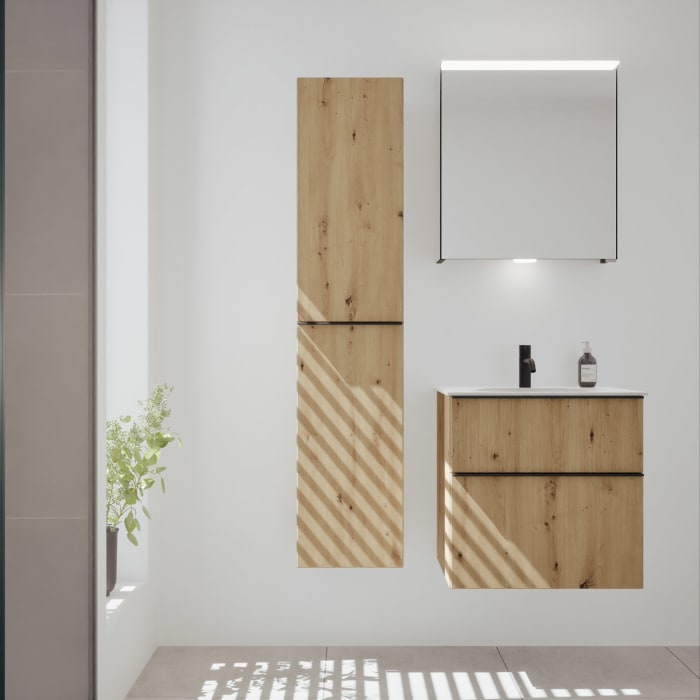 burgbad Fiumo 2.0 Hochschrank 35 x 32 x 160 cm mit Griff G0200