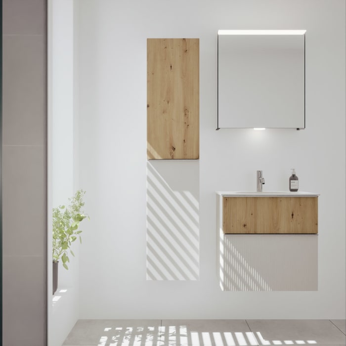 burgbad Fiumo 2.0 Hochschrank 35 x 32 x 160 cm mit Griff G0146