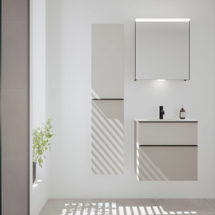 burgbad Fiumo 2.0 Hochschrank 35 x 32 x 160 cm mit Griff G0200