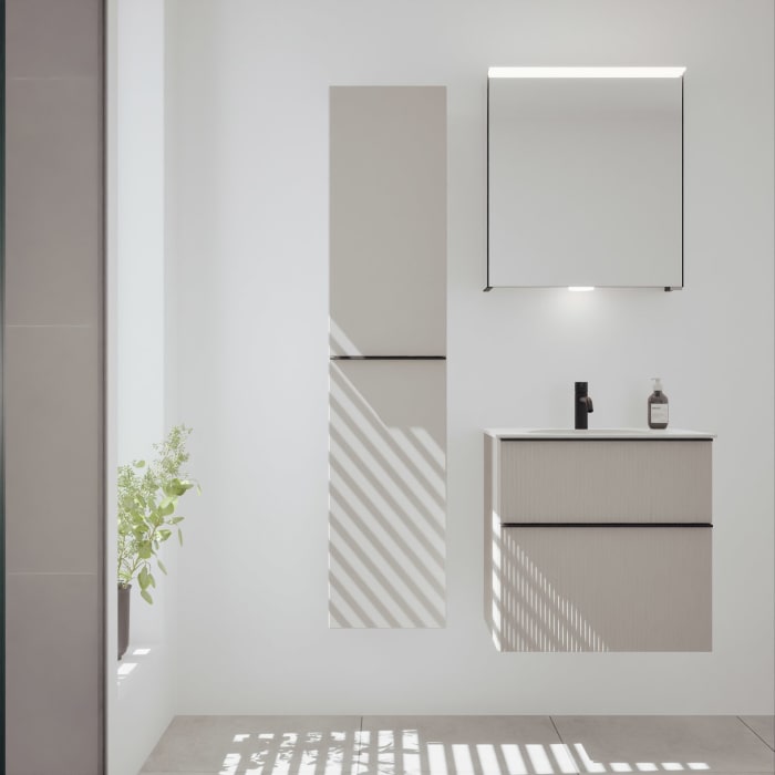 burgbad Fiumo 2.0 Hochschrank 35 x 32 x 160 cm mit Griff G0200