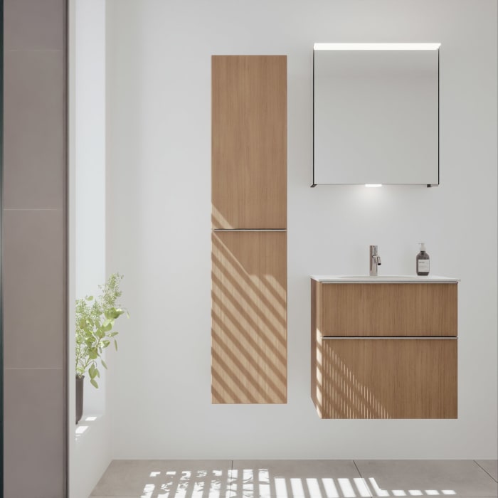 burgbad Fiumo 2.0 Hochschrank 35 x 32 x 160 cm mit Griff G0146