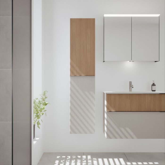 burgbad Fiumo 2.0 Hochschrank 35 x 32 x 160 cm mit Griff G0146