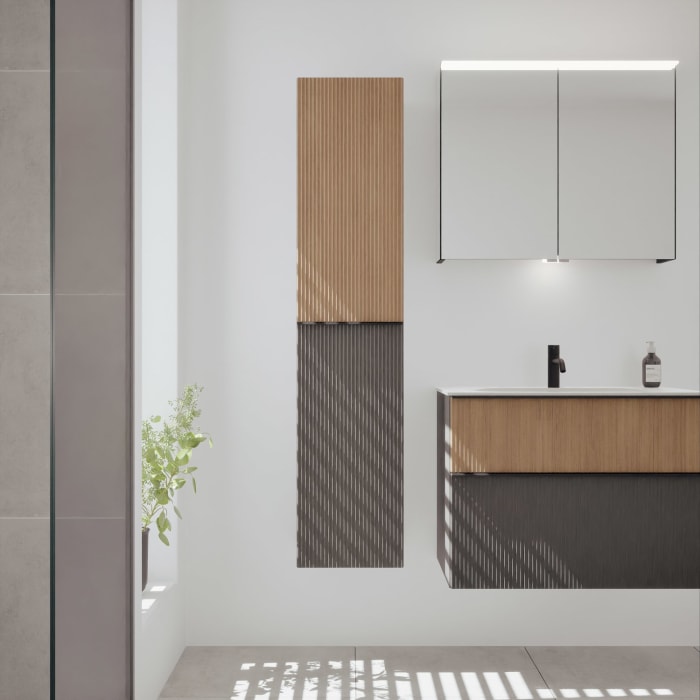 burgbad Fiumo 2.0 Hochschrank 35 x 32 x 160 cm mit Griff G0200