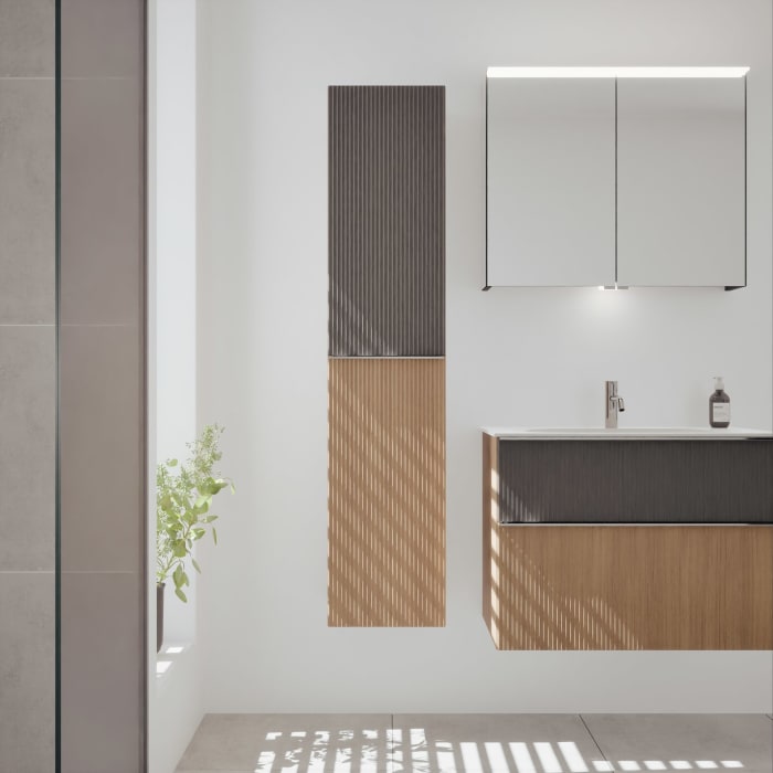 burgbad Fiumo 2.0 Hochschrank 35 x 32 x 160 cm mit Griff G0146