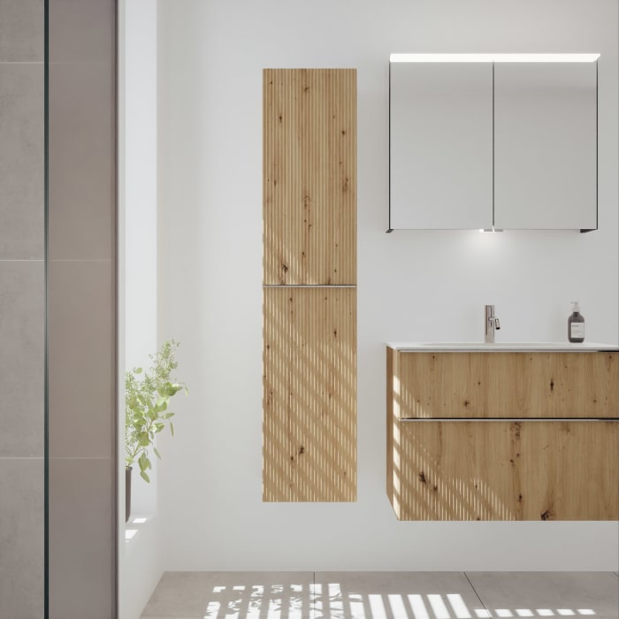 burgbad Fiumo 2.0 Hochschrank 35 x 32 x 160 cm mit Griff G0146