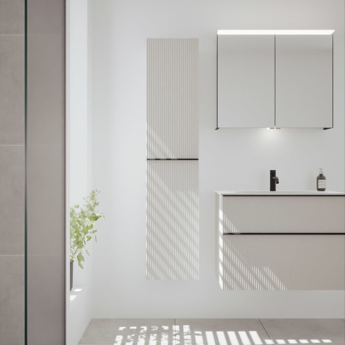 burgbad Fiumo 2.0 Hochschrank 35 x 32 x 160 cm mit Griff G0200