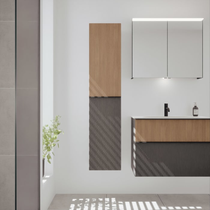 burgbad Fiumo 2.0 Hochschrank 35 x 32 x 160 cm mit Griff G0200