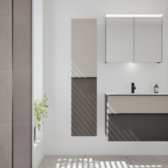 burgbad Fiumo 2.0 Hochschrank 35 x 32 x 160 cm mit Griff G0200