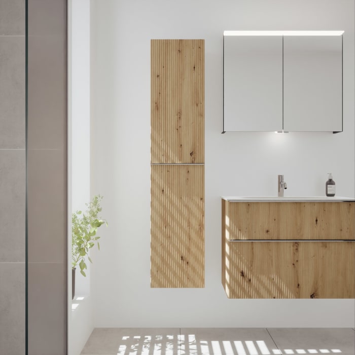 burgbad Fiumo 2.0 Hochschrank 35 x 32 x 160 cm mit Griff G0146