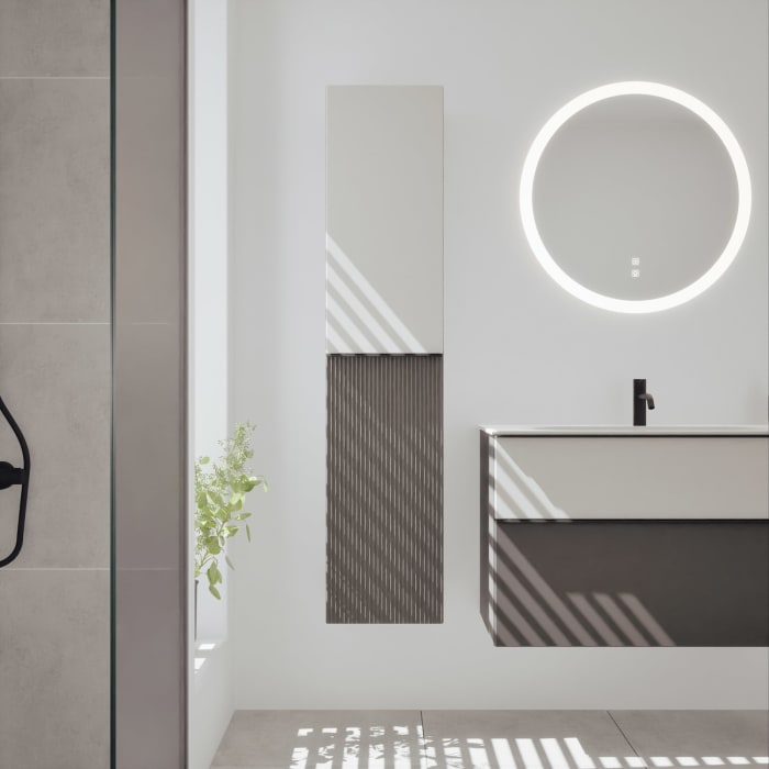 burgbad Fiumo 2.0 Hochschrank 35 x 32 x 160 cm mit Griff G0200