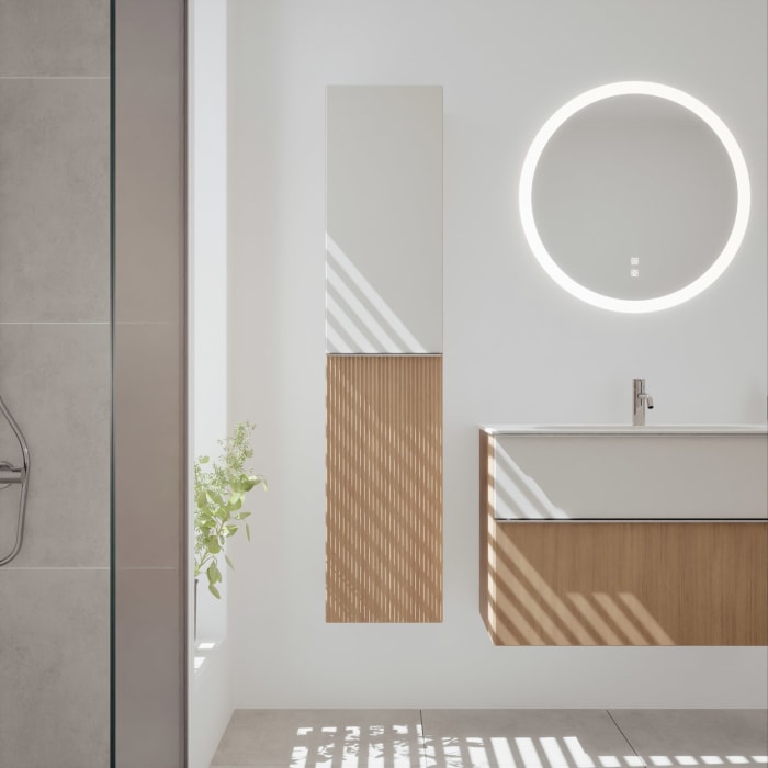 burgbad Fiumo 2.0 Hochschrank 35 x 32 x 160 cm mit Griff G0146